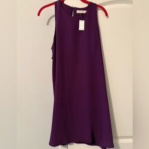 LOFT One Shoulder Purple Dress